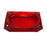 SMASHProps Breakaway Square Ash Tray - RED translucent - Red Translucent