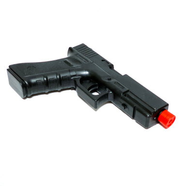 Hard Poly Police Glock Pistol Prop - Black - Black