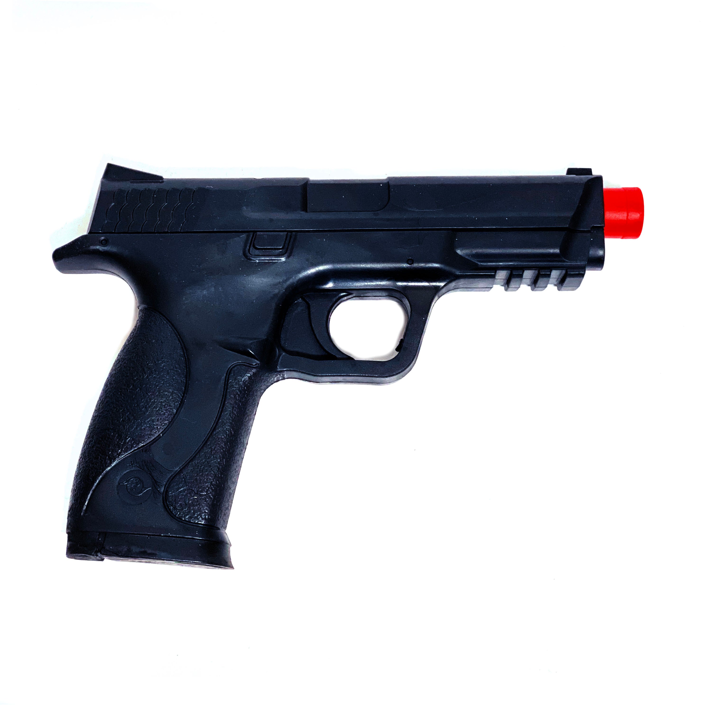 Hard Poly Police S&W MP40 Pistol Prop - Black - Black