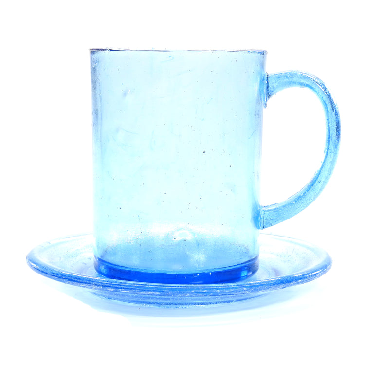 SMASHProps Breakaway Mug & Saucer Set - LIGHT BLUE translucent - Light Blue,Translucent