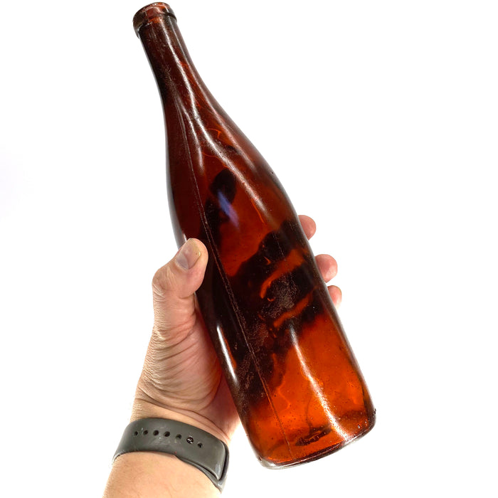 SMASHProps Breakaway White Wine Bottle Prop - AMBER BROWN translucent - Amber Brown Translucent