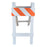 Balsa Wood Crash-able Traffic Barricade Stunt Prop - ORANGE / WHITE - White with Orange Stripes