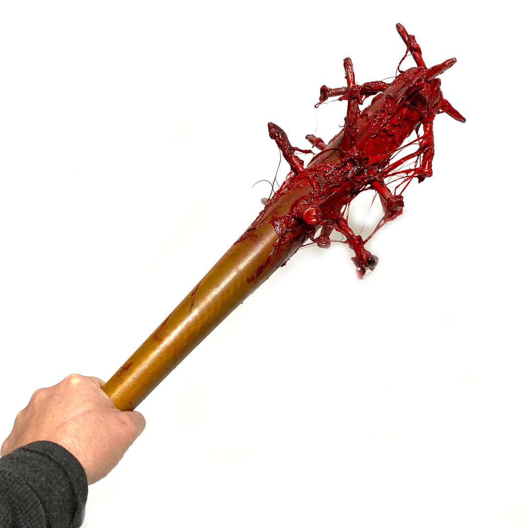 Nail Spike Baseball Bat Foam Rubber Action Prop - Gorey - Bloody Gory Guts