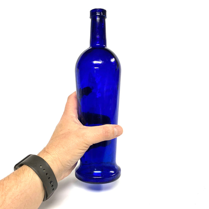 SMASHProps Breakaway Premium Vodka Bottle Prop - COBALT BLUE translucent - Cobalt Blue Translucent