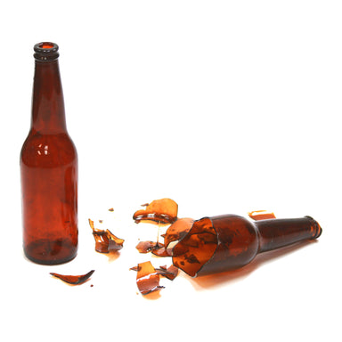 NewRuleFX SMASHProps Breakaway Beer Bottle Prop VALUE 6 Pack - AMBER BROWN translucent - Amber Brown Translucent