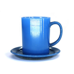 SMASHProps Breakaway Mug & Saucer Set - LIGHT BLUE opaque - Light Blue,Opaque