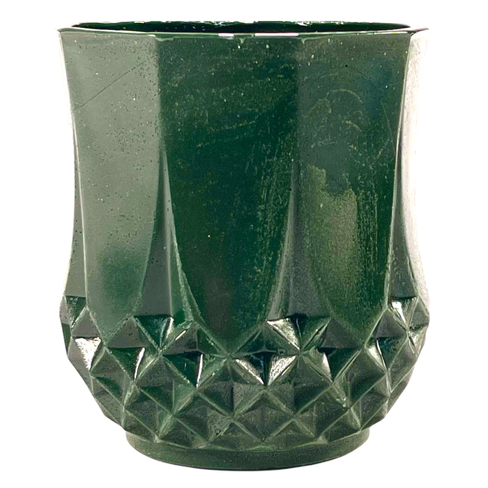 SMASHProps Breakaway Crystal Cut Tumbler Glass - Dark Green Opaque - Dark Green Opaque