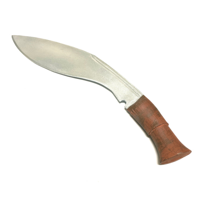 Rigid Plastic Kukri Blade - NEW - Silver Blade with Brown Handle
