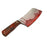 Plastic Kitchen Cleaver Blade Knife Prop - BLOODY - Bloodied Silver Blade with Brown Handle