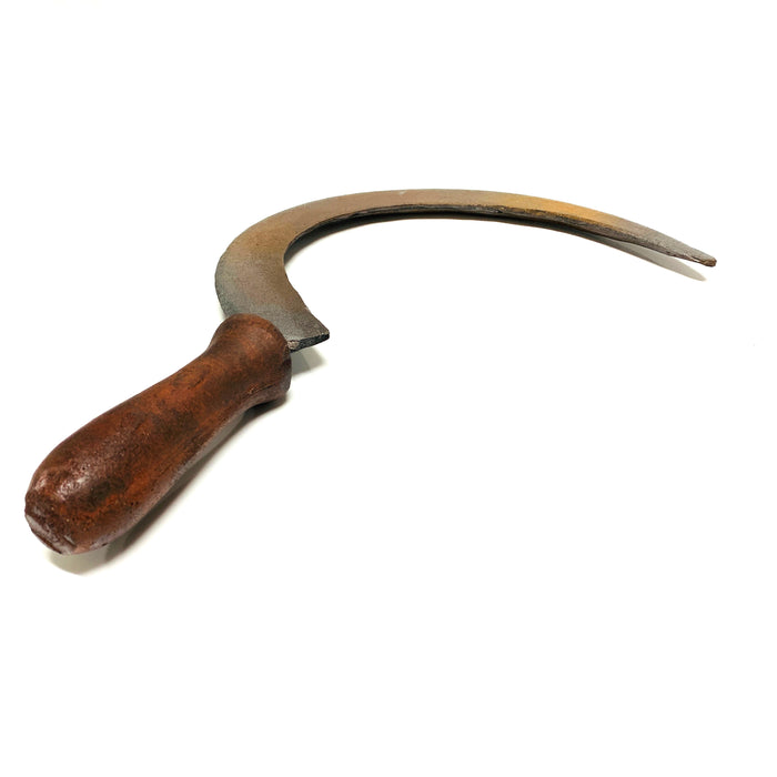 Foam Rubber Hand Sickle - RUSTY - Rusty Head with Aged Handle