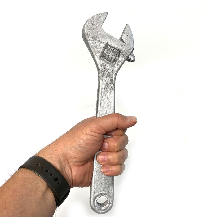 Rubber Adjustable Wrench Prop - SILVER - Silver