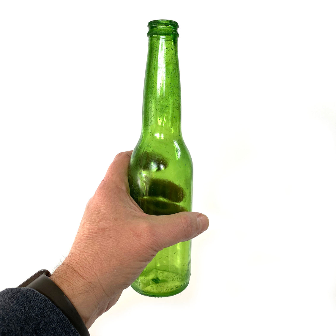 NewRuleFX SMASHProps Breakaway Beer Bottle Prop VALUE 6 Pack - DARK GREEN translucent - Dark Green Translucent