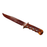 Rigid Plastic Winchester Bowie Knife Replica - Rusty - Rusty Blade with Brown Handle