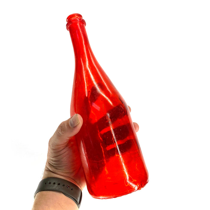 SMASHProps Breakaway Champagne Bottle Prop - RED translucent - Red Translucent
