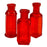 SMASHProps Breakaway Mini Poison Bottles Prop Set 3 Pieces - RED translucent - Red Translucent