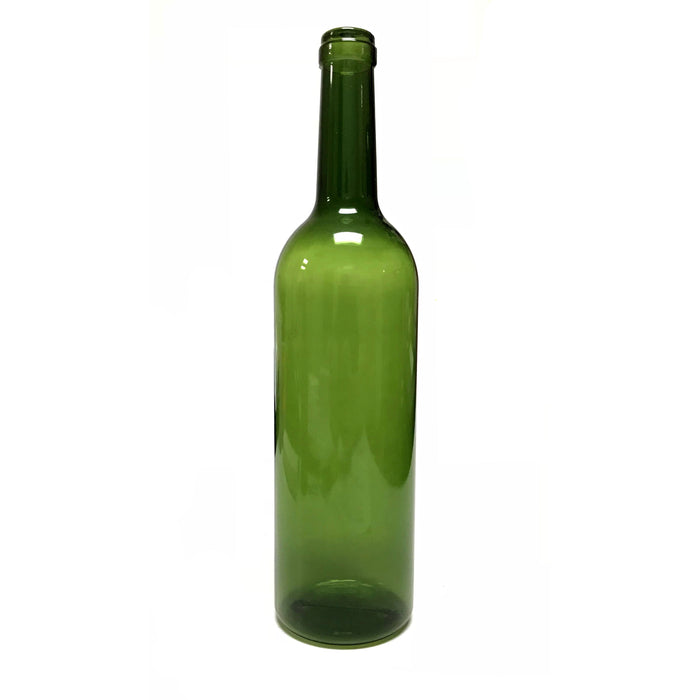 Plastic PVC Lightweight Break Resistant Green Wine Bottle Stunt Prop - DARK GREEN translucent