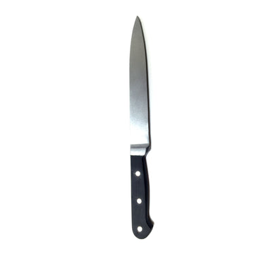 NewRuleFX Brand Plastic Long Bladed Kitchen Knife Prop - SILVER