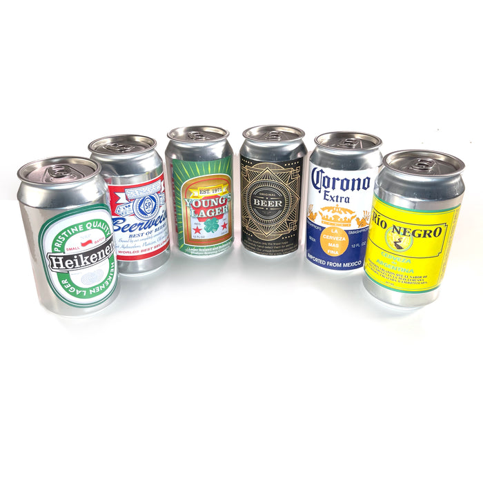 Real Unfilled Bright Aluminum Can with End - Pop, Soda or Beer Can Blank