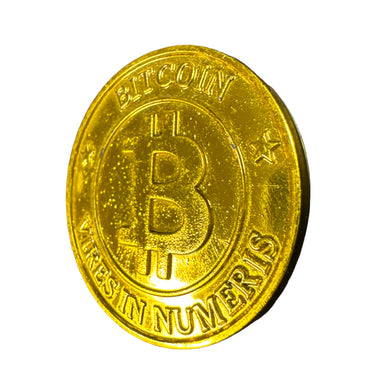 Gold Painted Bitcoin Filler Prop - 12 pack