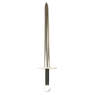 Lightweight Foam Chrome Medieval Sword - All Black Handle