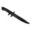 Black 11.9 Inch Training Knife - Solid Rubber Contact Prop with Safe Blade