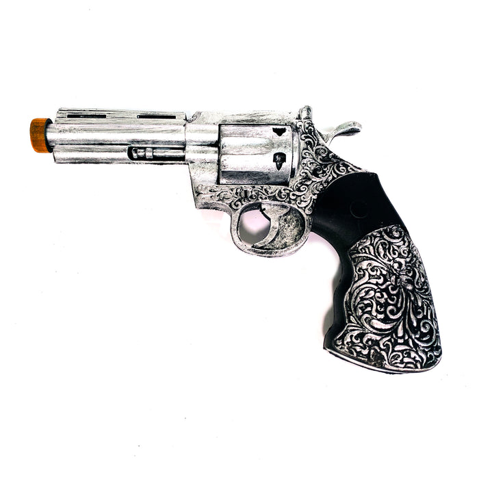 Lightweight Rubber Inert Antique Revolver Replica Prop