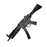 Heckler and Koch MP5 Submachine Gun Style Replica Inert Hard Poly Plastic Rubber Prop with Fixed Long Buttstock