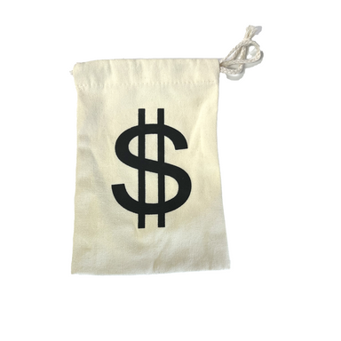 Money Bag - Canvas Cloth Drawstring 6 x 9 inch